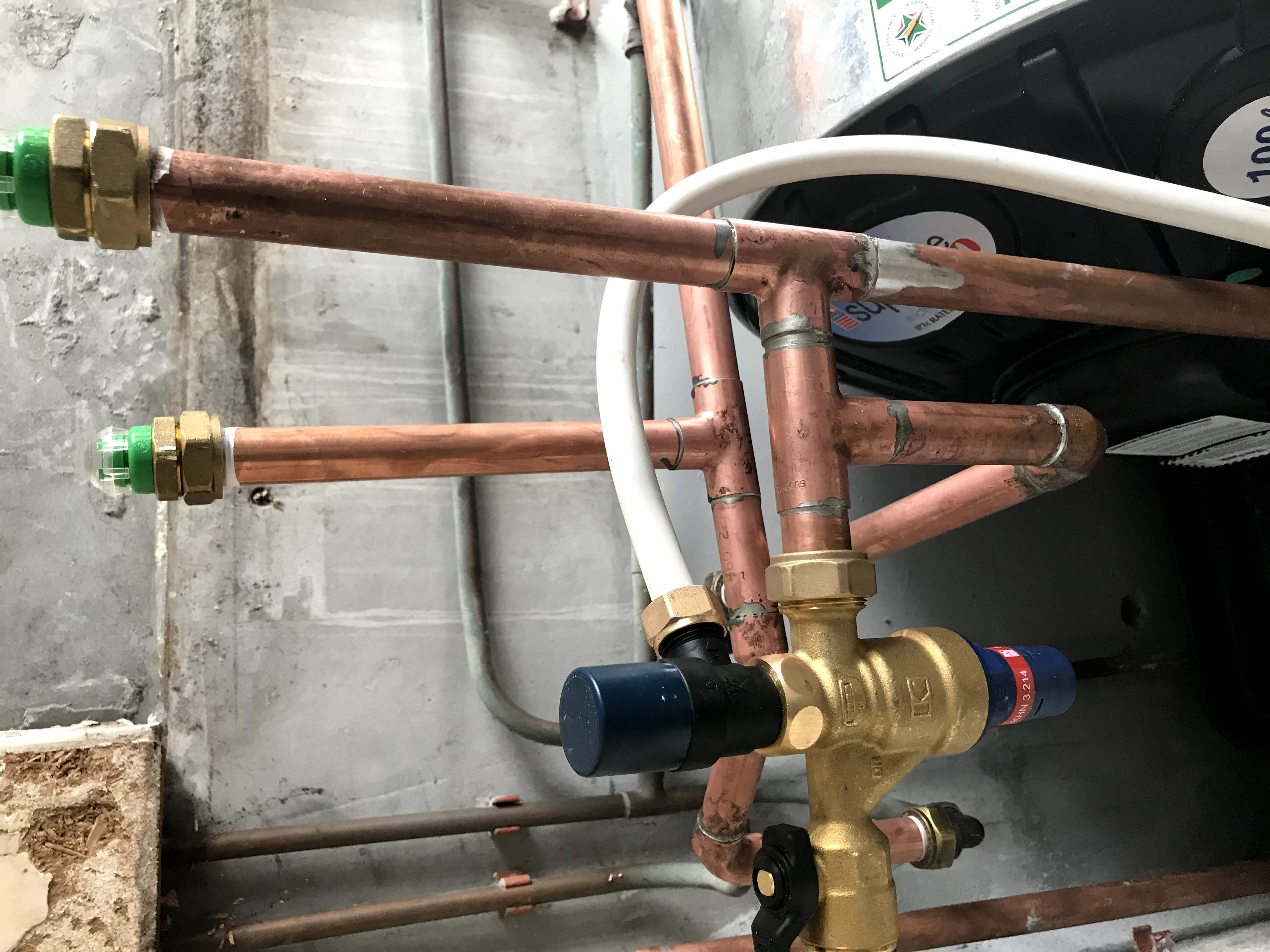 Plumbing system install