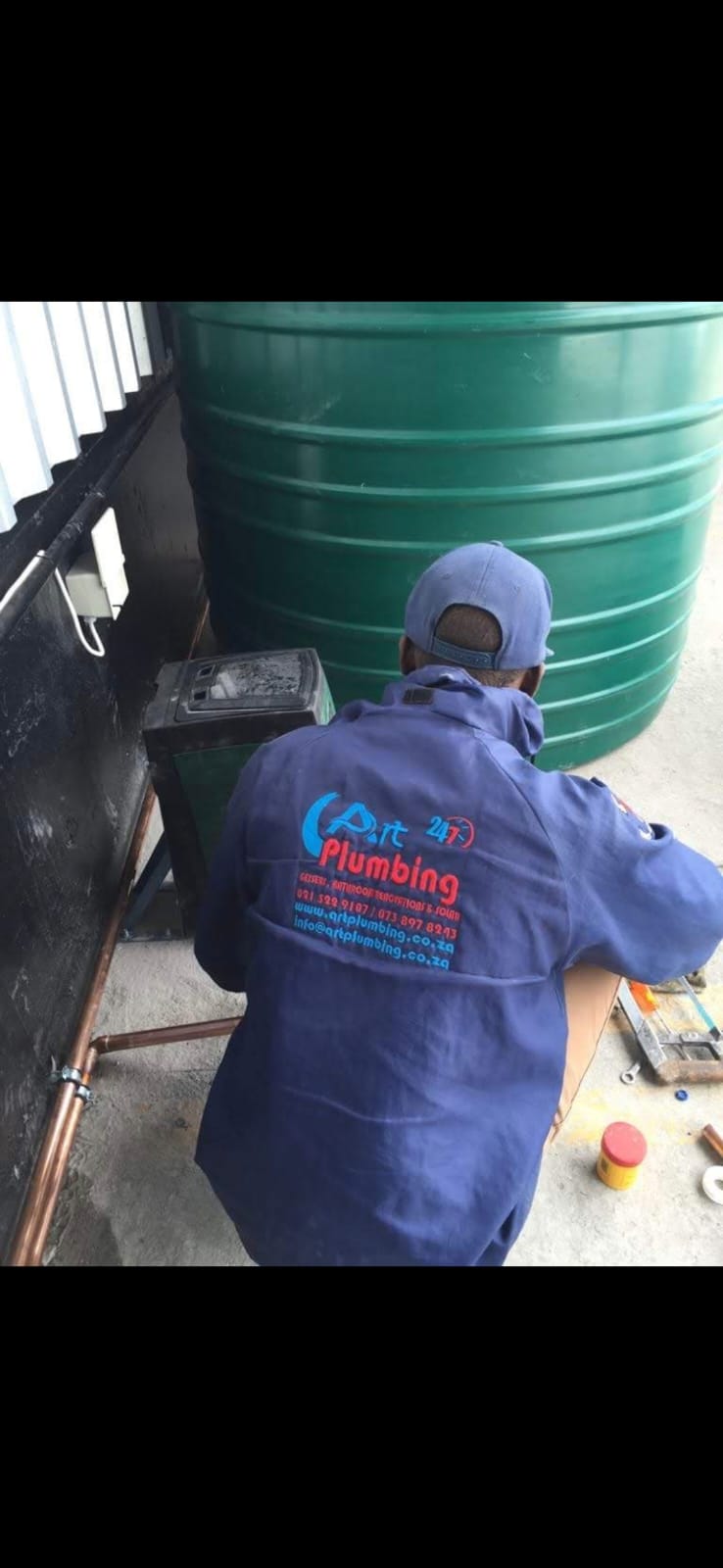 Plumbing project — pipe installation