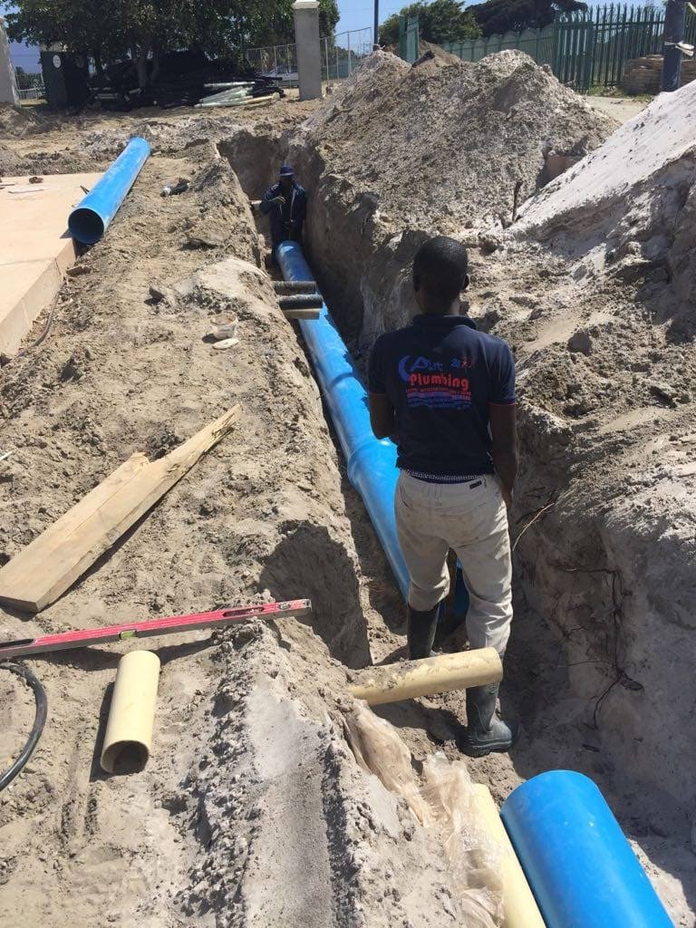 Plumbing project — commercial work